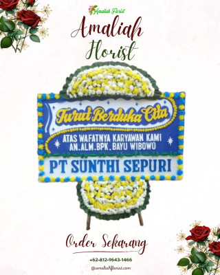 Papan Bunga Duka di Pontap